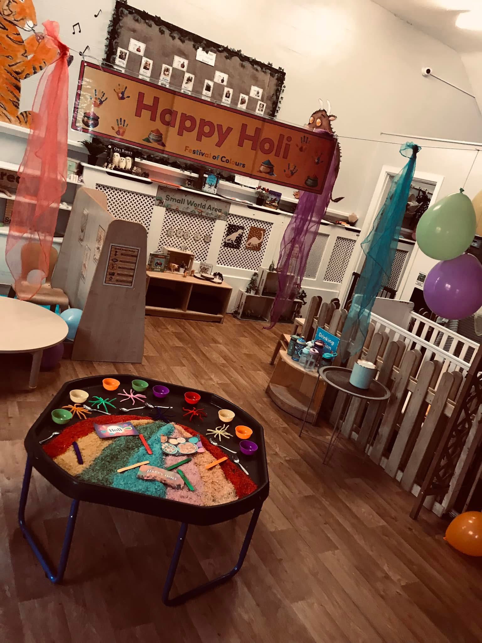 Children playing with educational toys