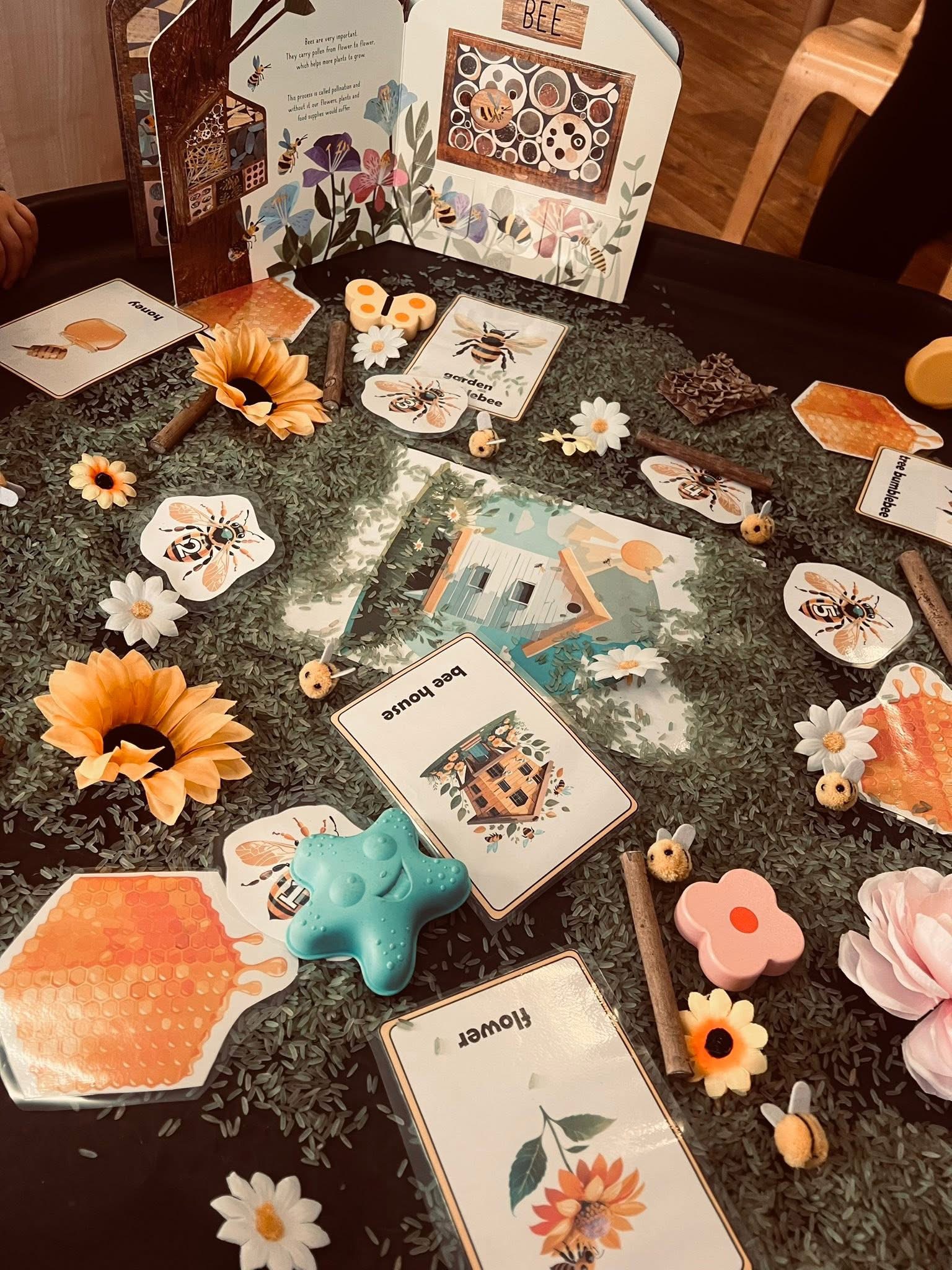 Child painting on an easel